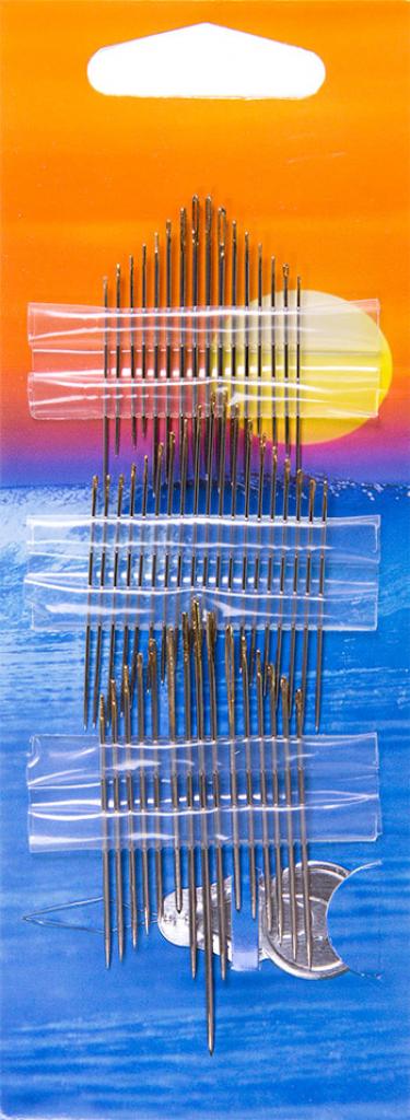 Preview: Großes Nadelsortiment mit Einfädler 50 Stk.